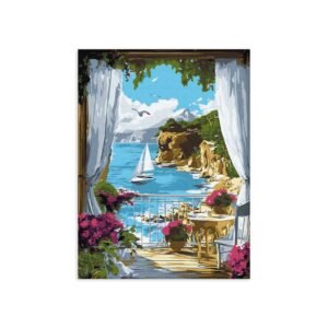 ΜΕΣΟΓΕΙΑΚΟ ΟΝΕΙΡΟ - 30x40cm - Κιτ Ζωγραφικής Paint by Numbers KHO2798