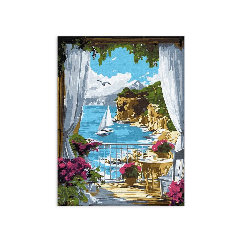 ΜΕΣΟΓΕΙΑΚΟ ΟΝΕΙΡΟ - 30x40cm - Κιτ Ζωγραφικής Paint by Numbers KHO2798