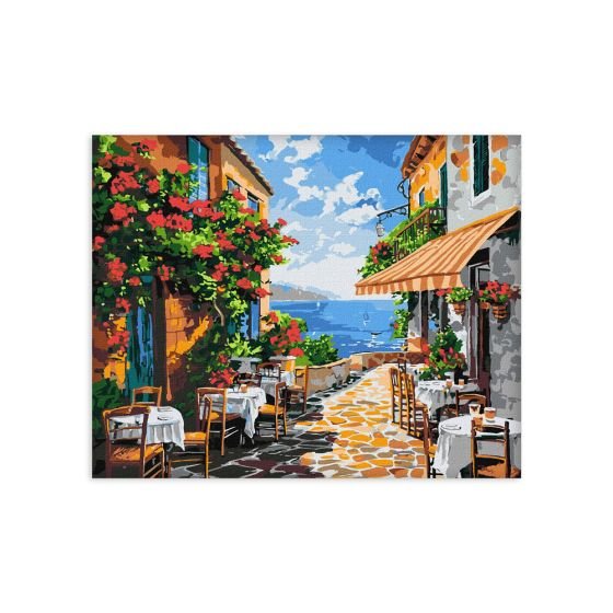 IDEYKA PAINTING BY No.- ΜΕΣΟΓΕΙΑΚΗ ΓΑΛΗΝΗ art_selena_ua (KHO3654) 40Χ50